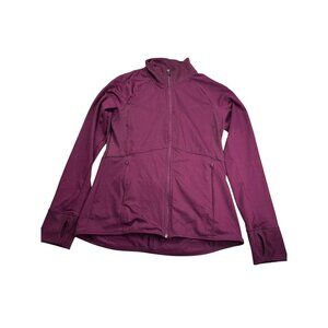 C9 By Champion Full Zip Womens Jacket Size M Thumbholes Lightweight Burgundy